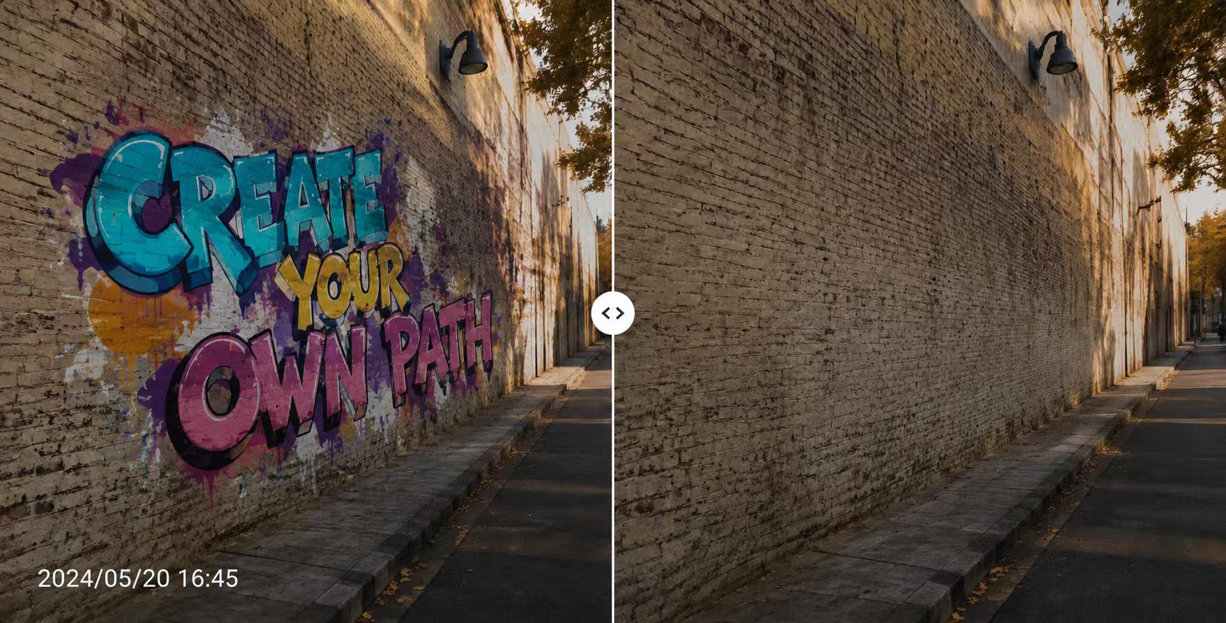 Before and after Gemini watermark cleanup example