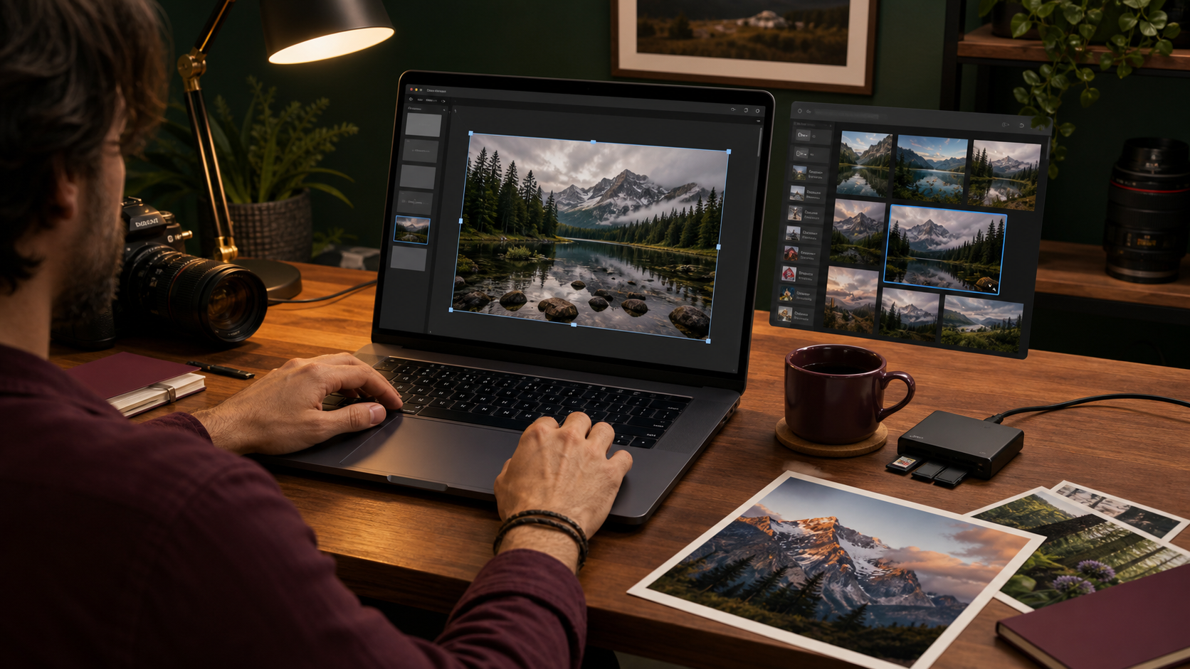 Imported-image workflow inside a Gamma deck.
