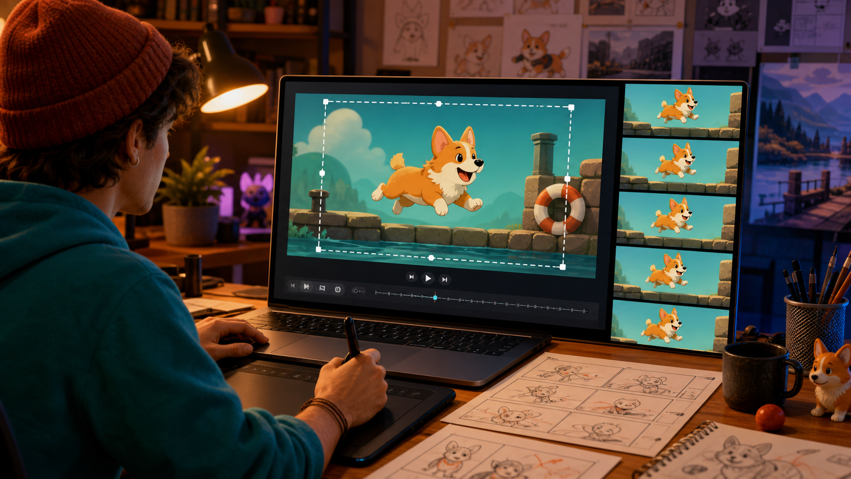 Animated GIF crop workflow.