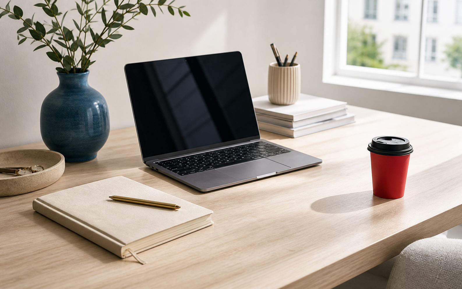 Large clean photo workspace prepared for object selection