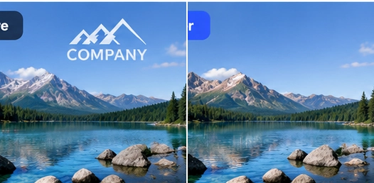 remove logo from image without blur